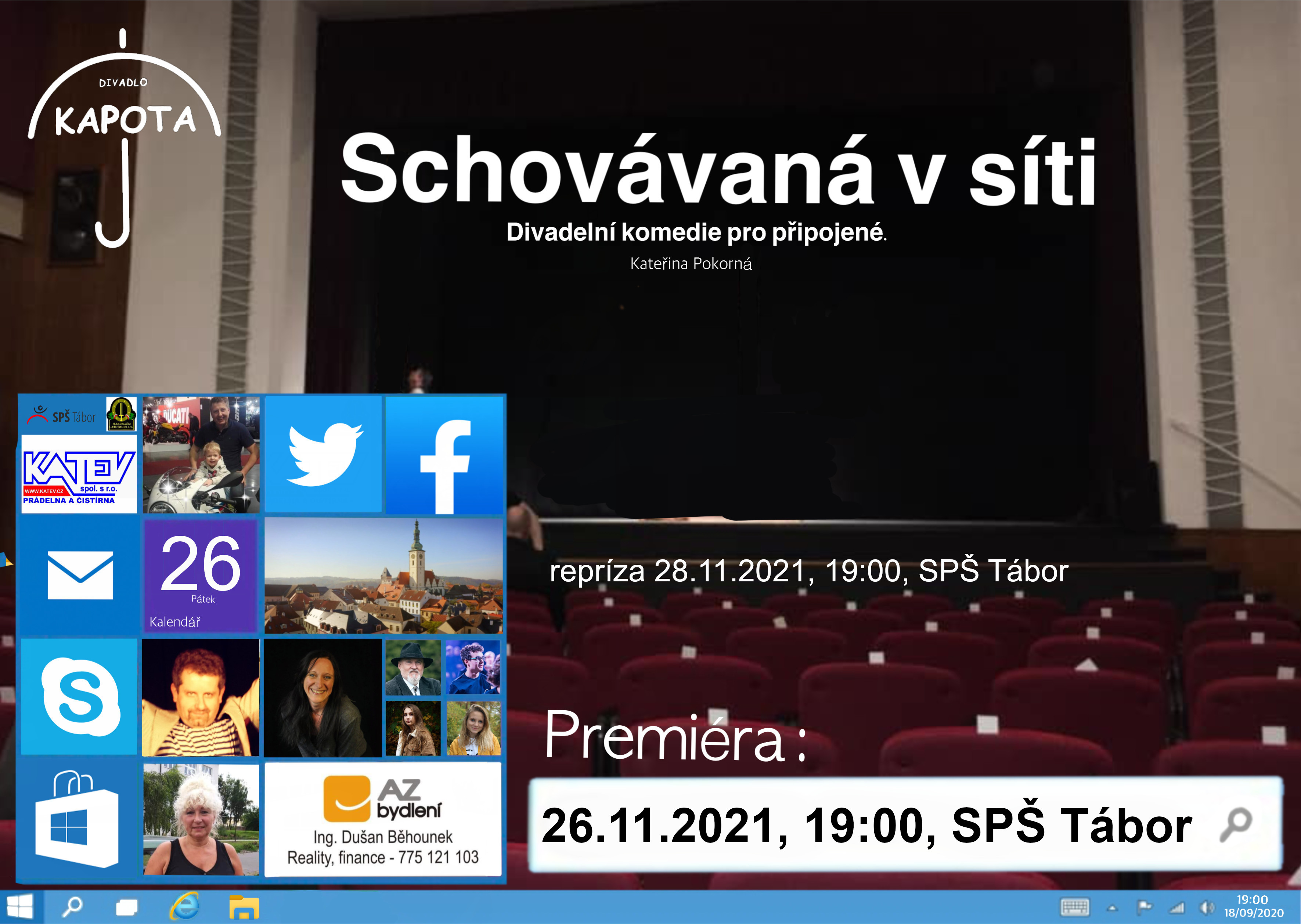 Schovávaná v síti – Premiéra